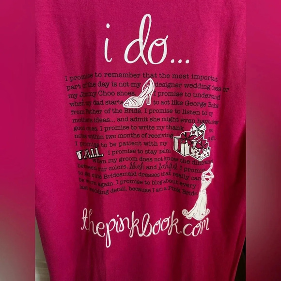 Women’s Small Pink BRIDE Shirt - Picture 3 of 4